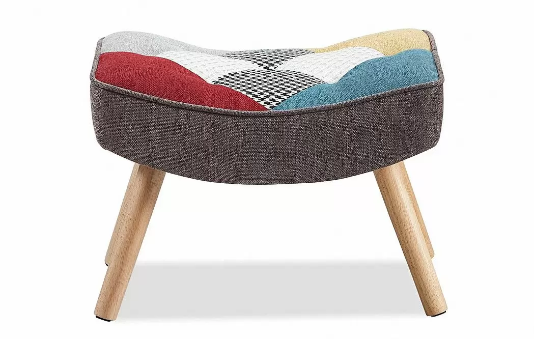 Оттоманка Hygge, пэчворк/натуральный - фото 7