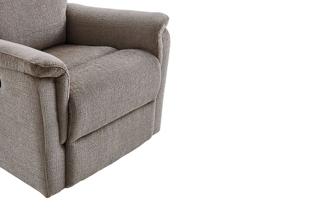 Кресло-реклайнер Stanley, серо-бежевый - фото 9