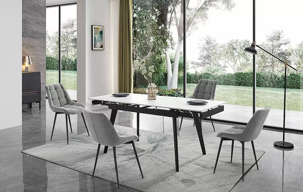 Стул Marisa, светло-серый/черный - фото 12