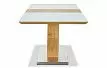 Стол раскладной Diamond 160-200, белый/дуб