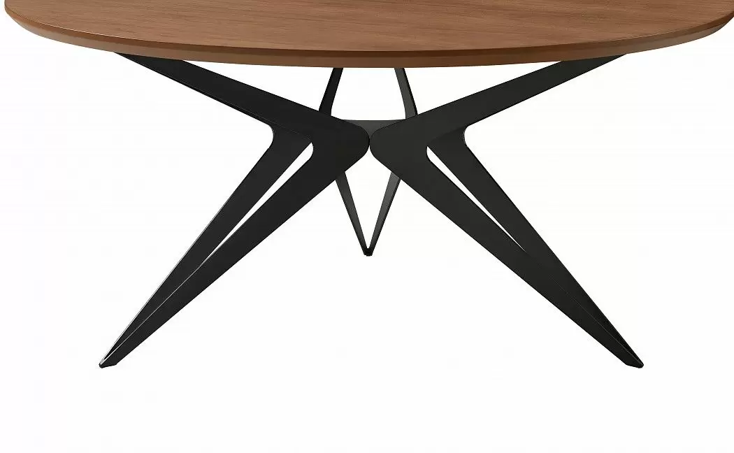 Стол журнальный Elegance (80), орех/черный - фото 5