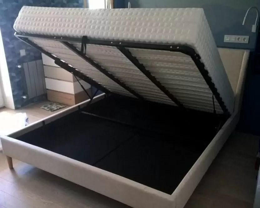 Кровать Carrera 180x200 (с подъемным механизмом), бежевый - фото 14