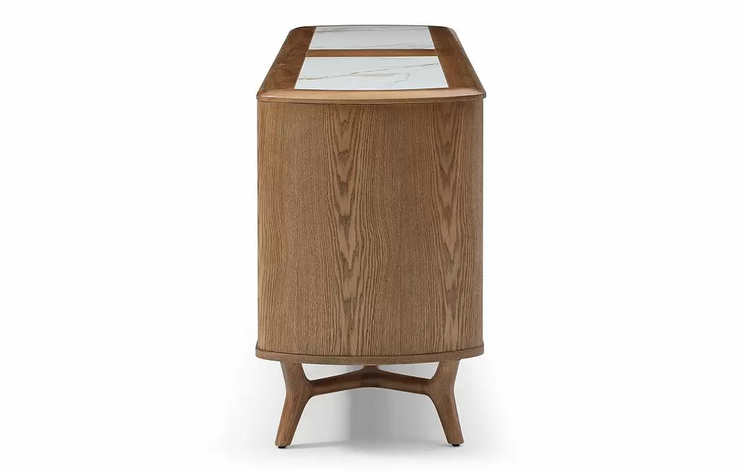 Буфет Carolina, белая керамика/орех - фото 9