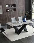 Стол Portofino Black + 4 стула Jess