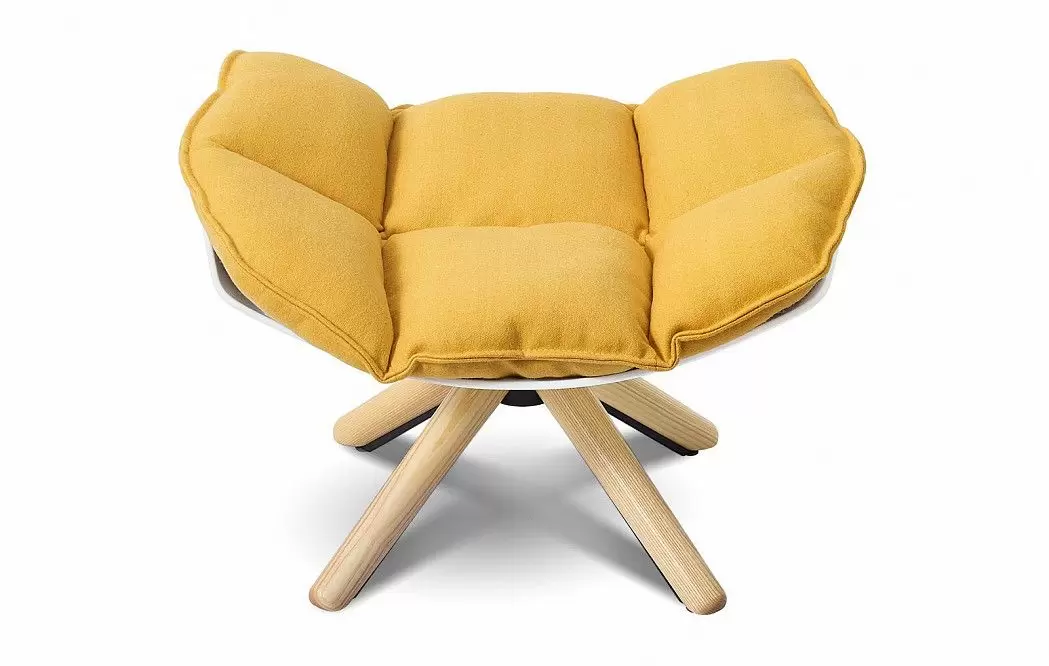 Оттоманка в стиле Husk, желтый - фото 7