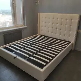 Кровать с подъемным механизмом Vivien 160x200, бежевый