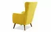 Кресло Camilla, желтый шафран/орех