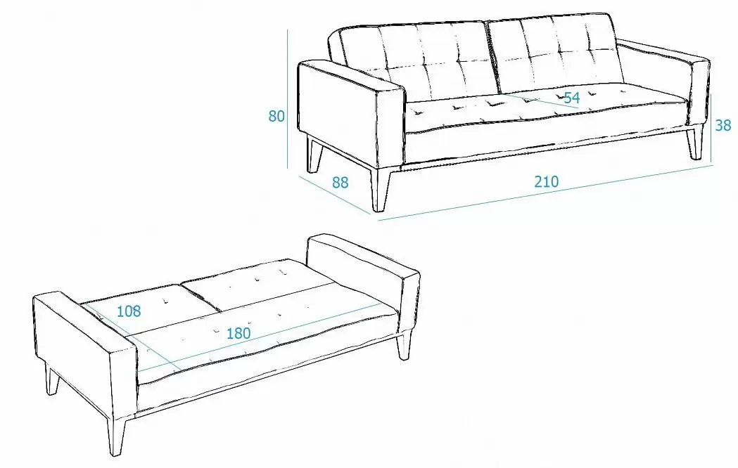 Диван-кровать Dream, бежевый - фото 3