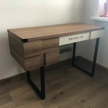 Стол письменный Brooklyn, орех/черный 1631174404712.jpg