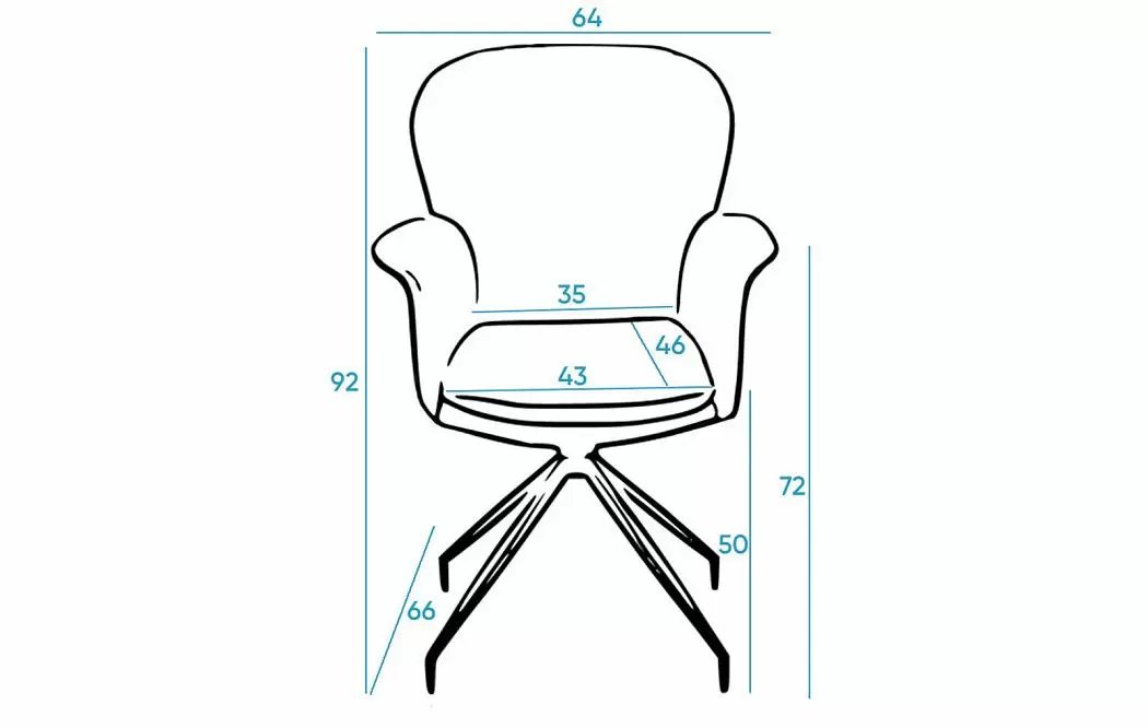 Стул Kimberly, карамель/шампань - фото 16