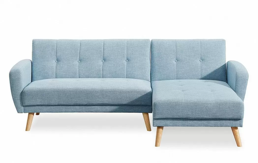 Диван-кровать Christy угловой (правый), голубой - фото 6
