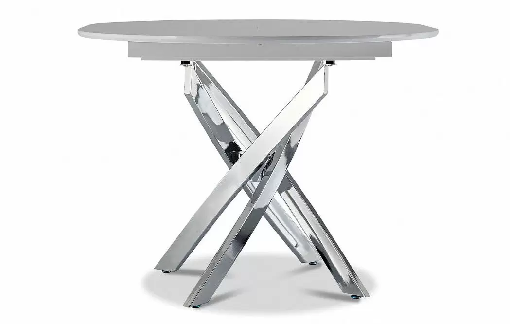 Стол раскладной Charly 100-129, белый/хром - фото 7