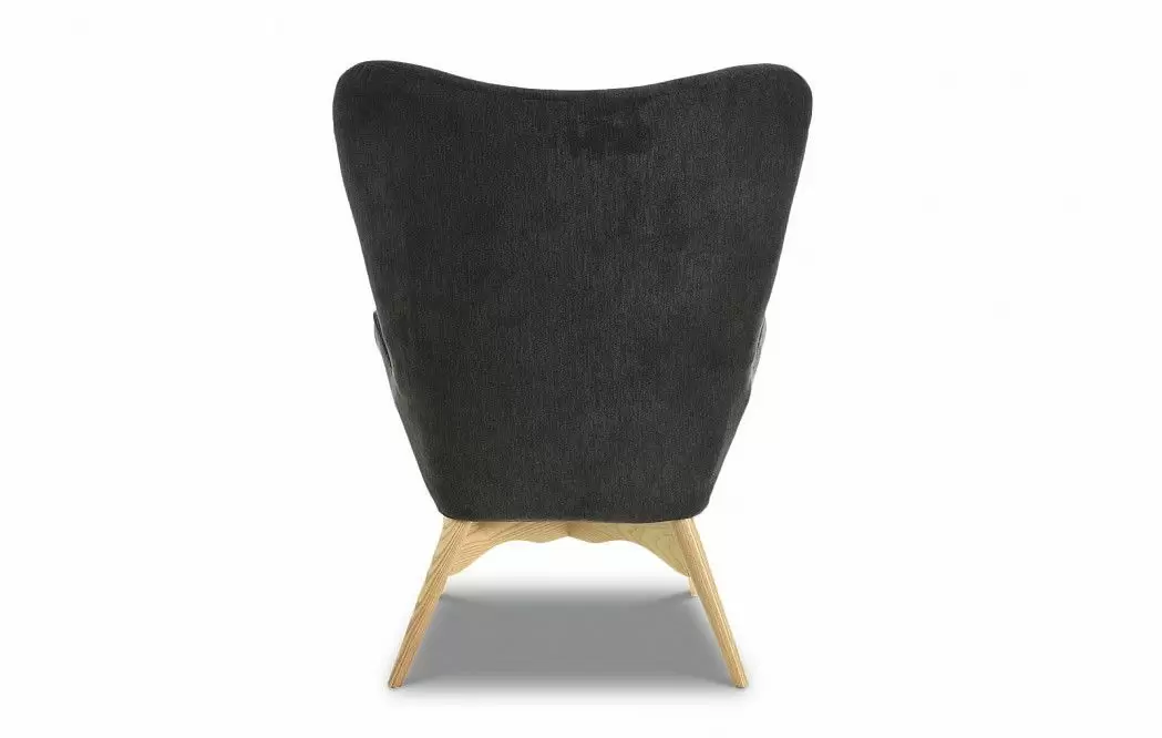 Кресло с оттоманкой Contour, графит/ясень - фото 7