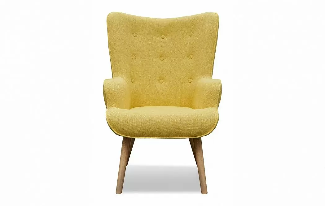 Кресло Hygge, желтый/натуральный - фото 3