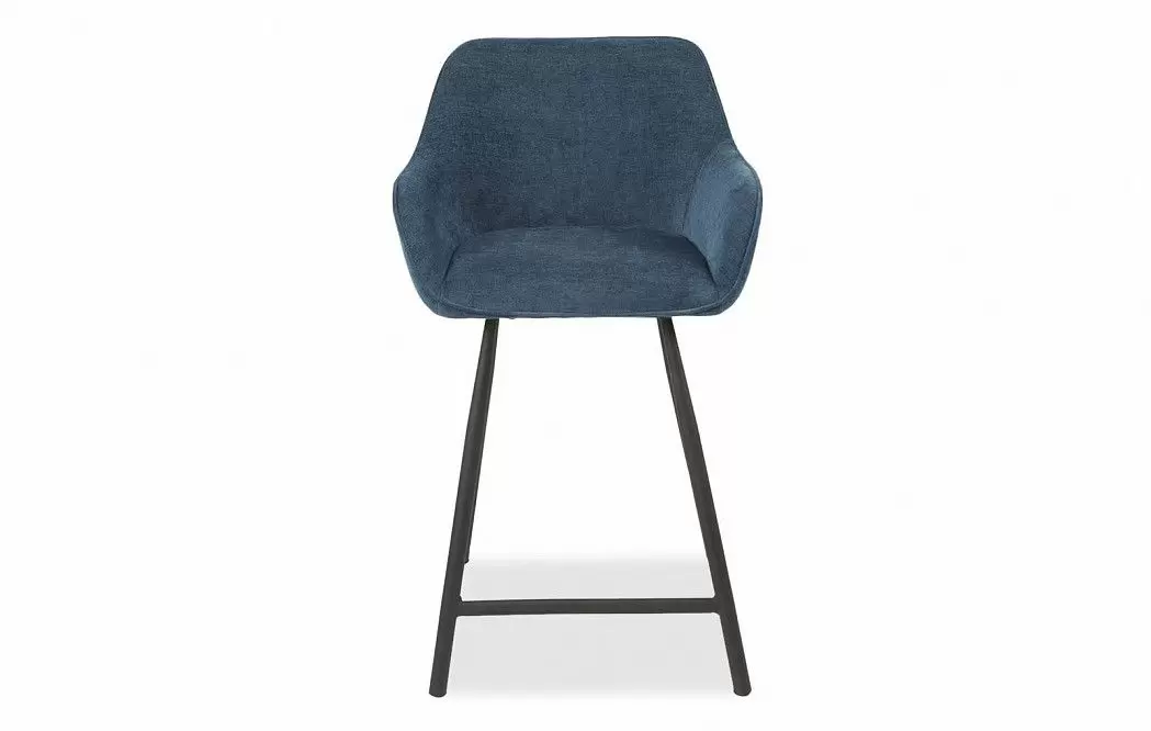Стул полубарный Edwin, графитово-синий/черный - фото 3