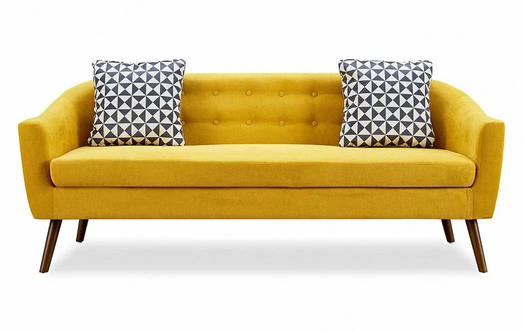Комплект мягкой мебели Florence, желтый шафран/орех - фото 3