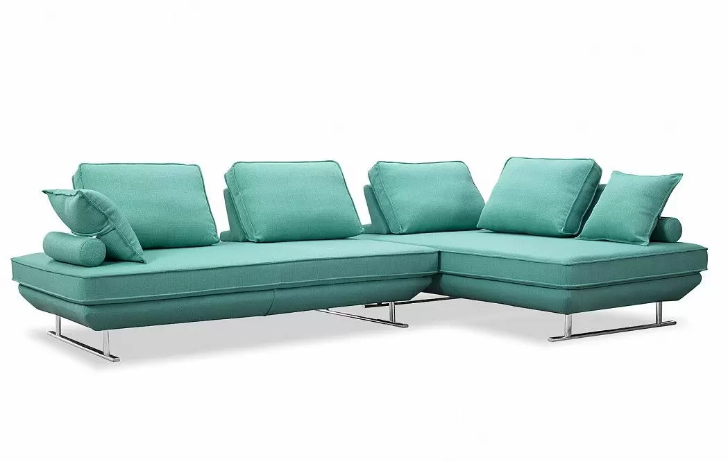 Диван-трансформер Bergamo угловой, мятно-бирюзовый - фото 4