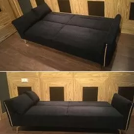 Диван-кровать Liverpool, графит/золото