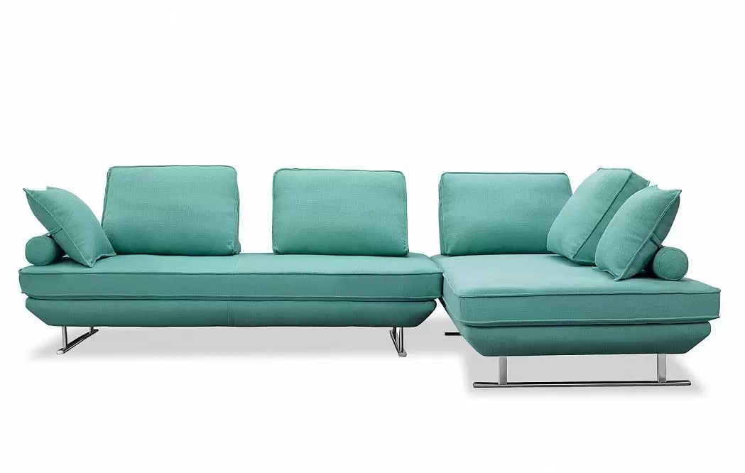 Диван-трансформер Bergamo угловой, мятно-бирюзовый - фото 6