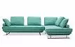 Диван-трансформер Bergamo угловой, мятно-бирюзовый