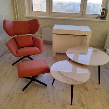 Кресло Boston, столики Liz, стол Claus IMG-20250320-WA0023