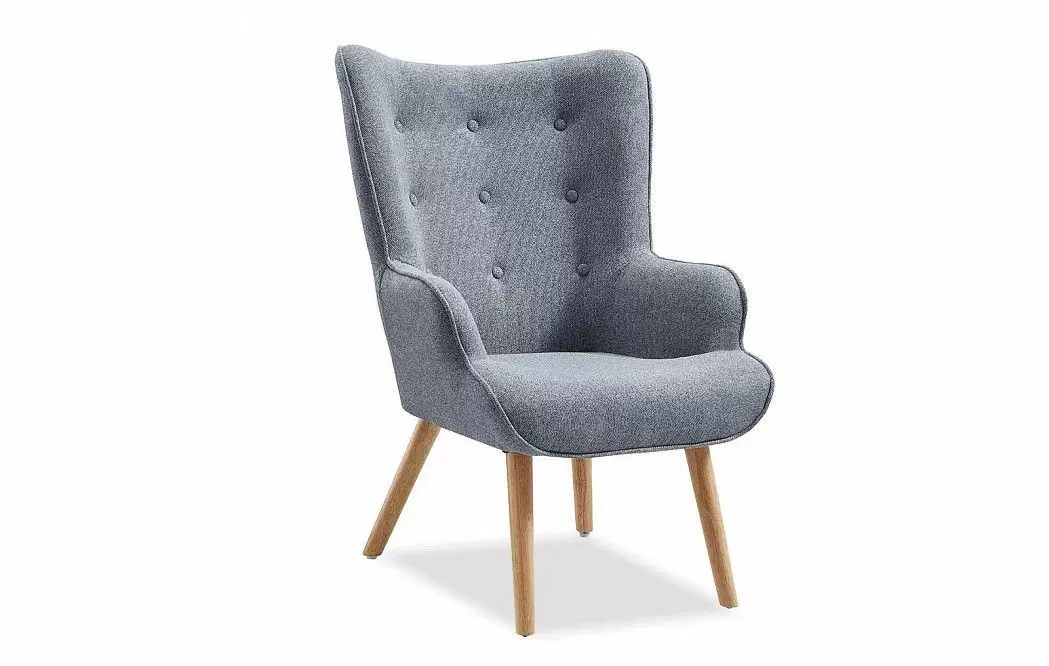 Кресло Hygge, серый/натуральный