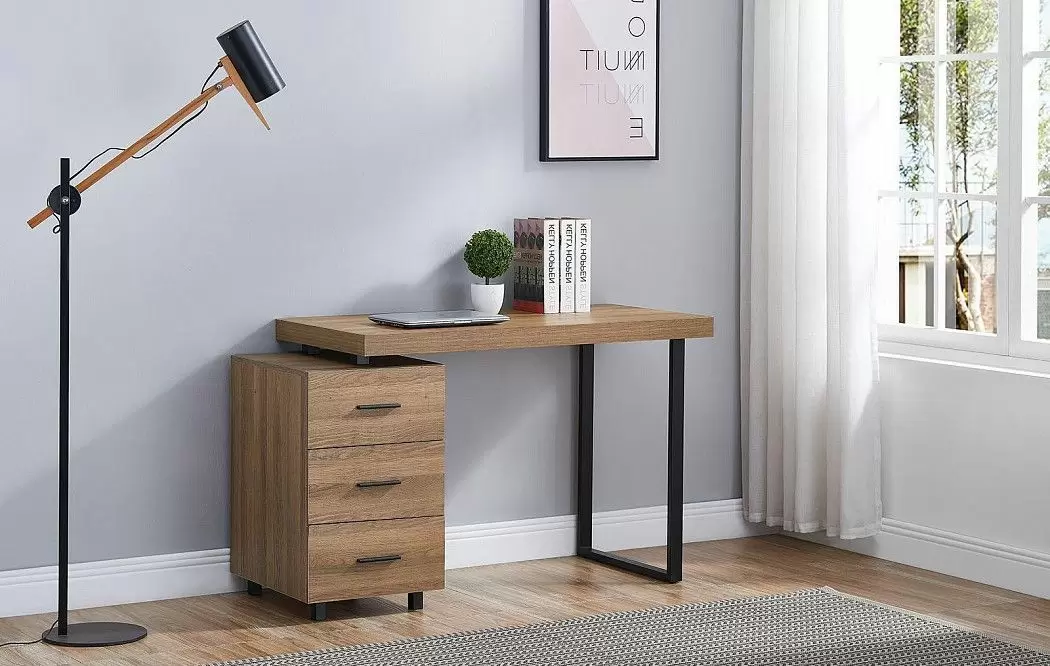 Стол письменный Ashby, орех/черный - фото 3