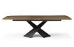 Стол раскладной Monaco 160-200, орех/черный