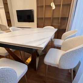 Стол Santorini + 4 стула Ornella