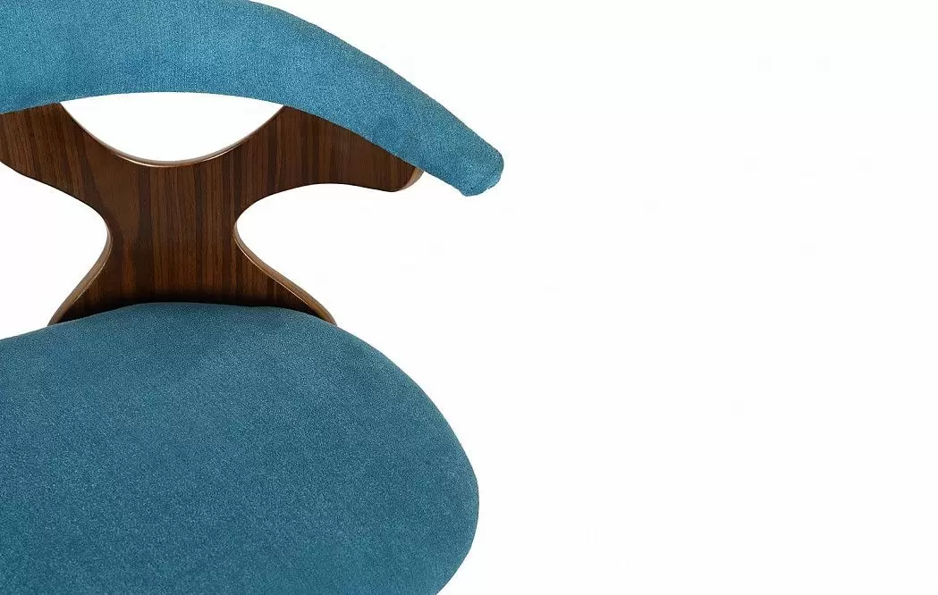 Стул барный Breeze, синий/орех - фото 4