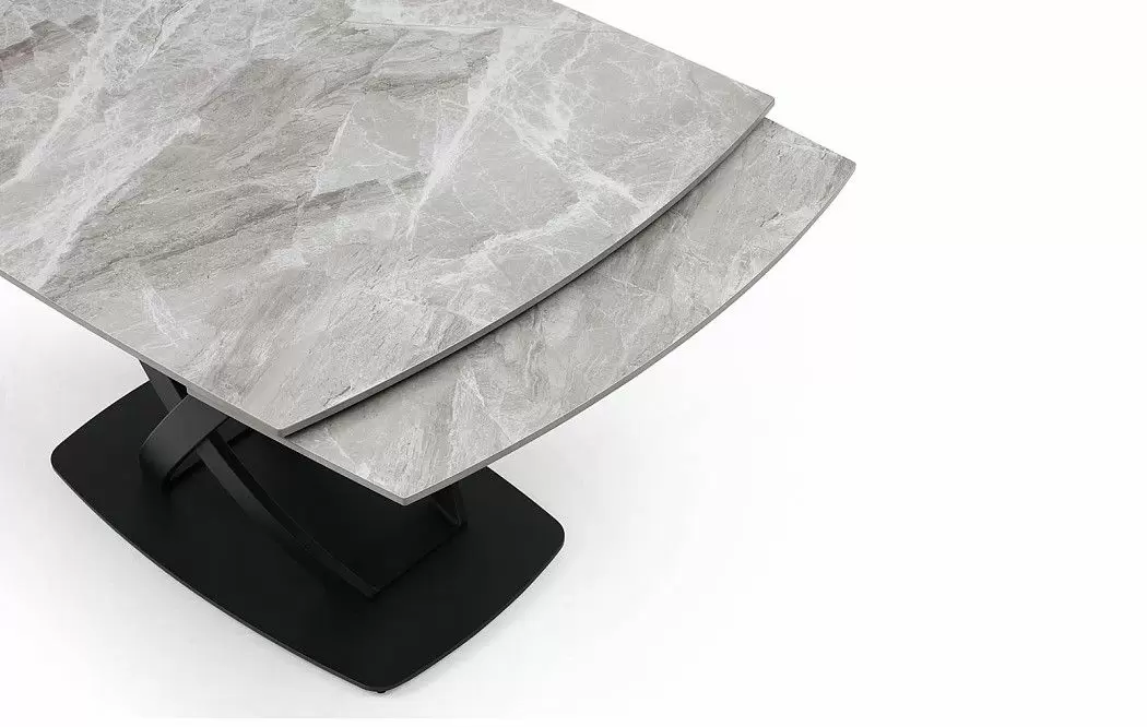 Стол раскладной Lorenzo 120-180, серая керамика - фото 16