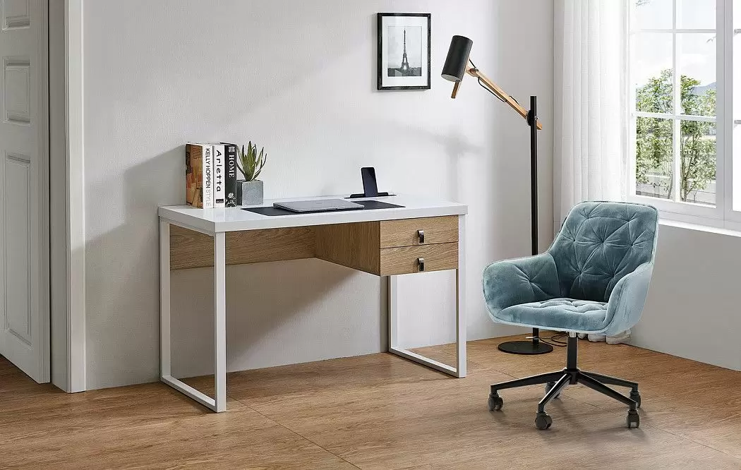 Стол письменный Jacklyn, орех/белый - фото 2