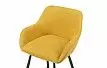 Стул полубарный Edwin, желтый карри/черный