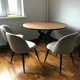 Стул Angela, капучино/черный