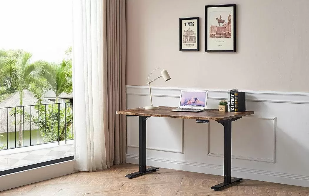 Стол Dallas (140) жженое дерево, регулируемая высота, электропривод