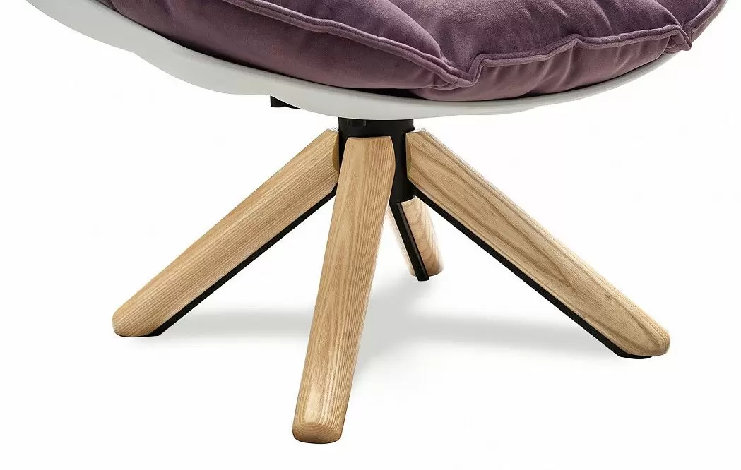 Кресло и оттоманка в стиле Husk, лиловый - фото 9