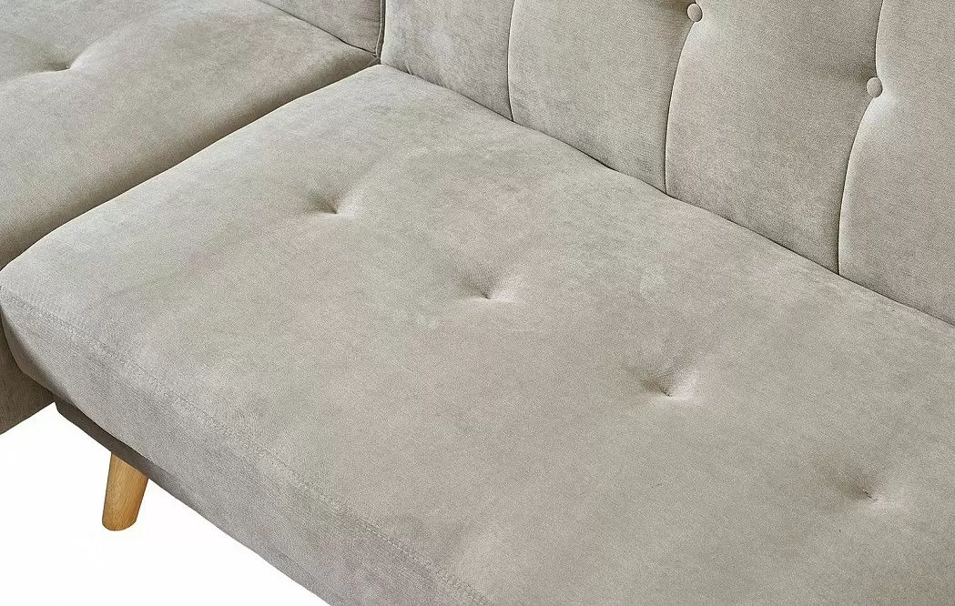 Диван-кровать Christy угловой (левый), серо-бежевый цвет - фото 11