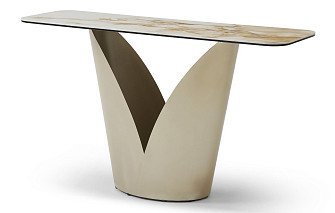 Консоль Tiffany, керамика/шампань