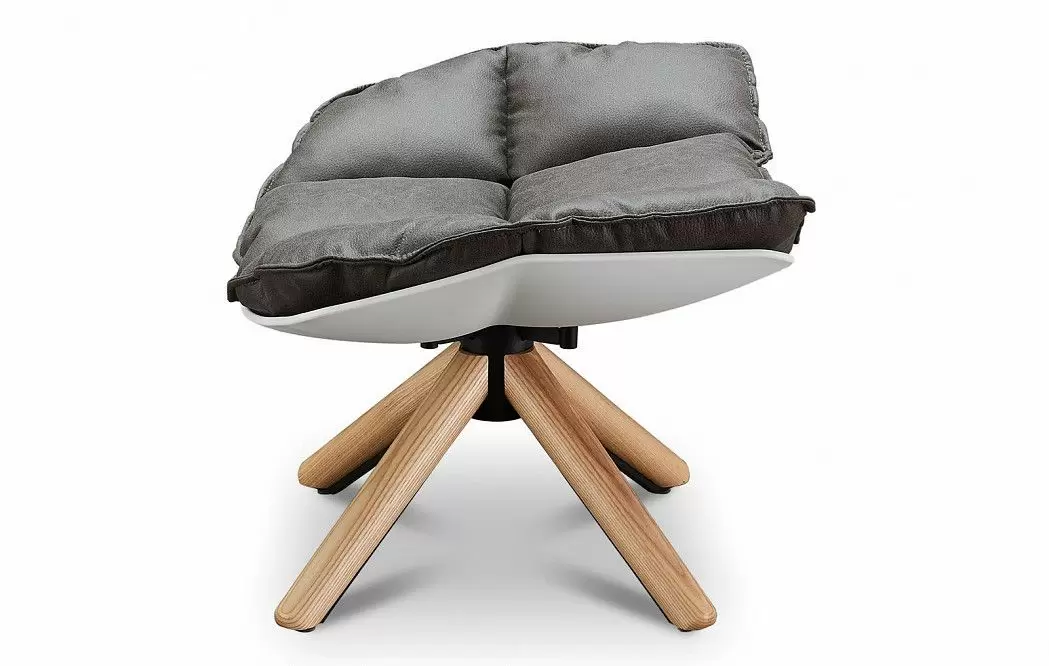 Кресло и оттоманка в стиле Husk, коричневый - фото 12