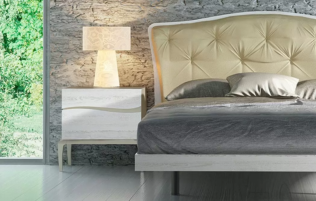 Кровать (Композиция 6), дуб декапе белый/песочный - фото 7