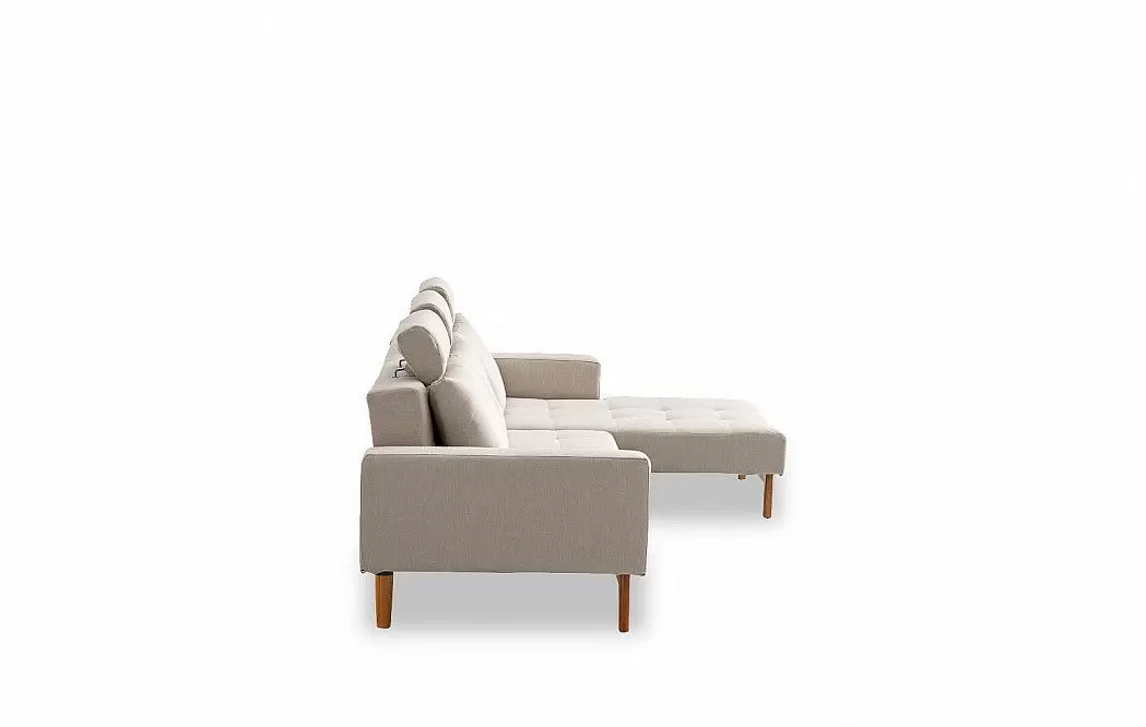 Диван-кровать Summer угловой (правый), бежевый - фото 10