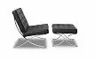 Кресло с оттоманкой Barcelona Black