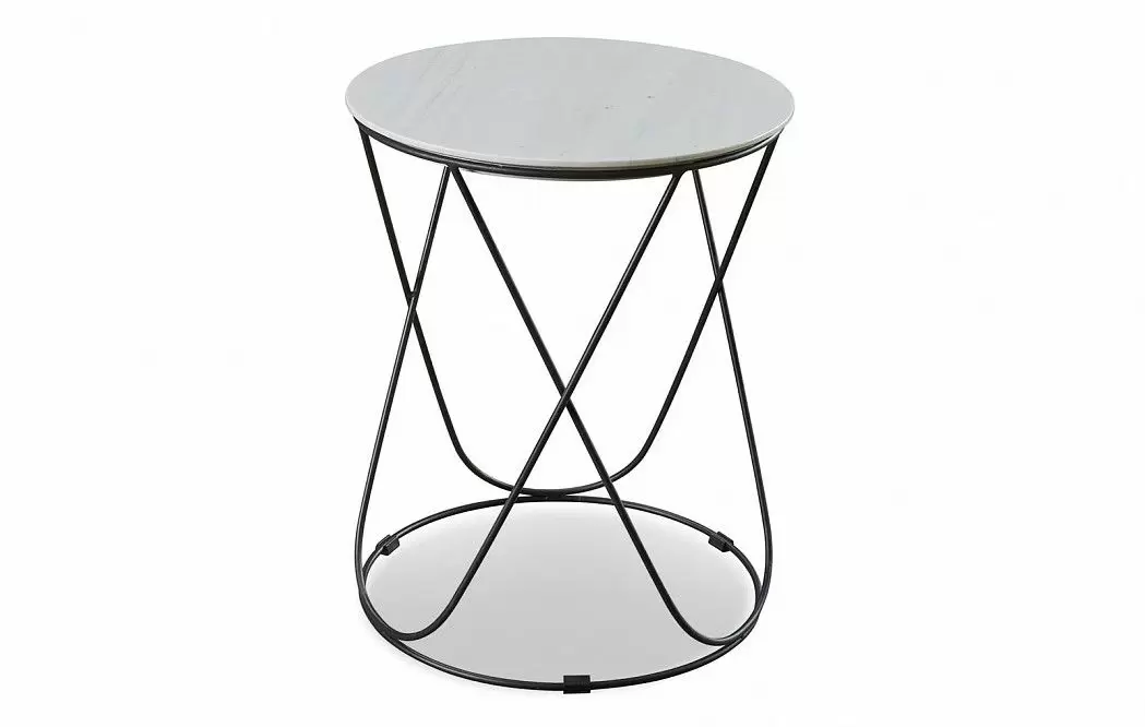 Столик Samanta, мрамор/черный