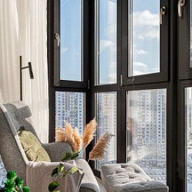 Кресло Hygge, слоновая кость/золото