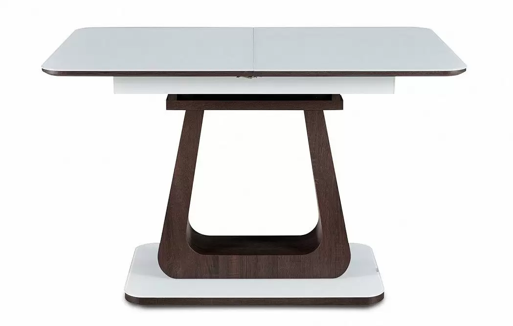 Стол раскладной Rosanna 120-160, темно-коричневый/белый - фото 5