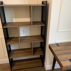 Стеллаж Oslo, орех/белый