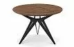 Стол журнальный Elegance (70), орех/черный