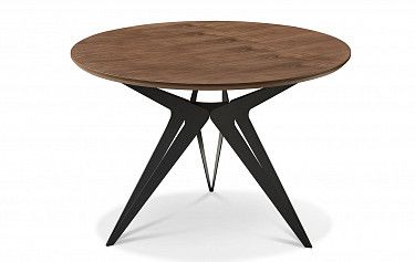 Стол журнальный Elegance (70), орех/черный