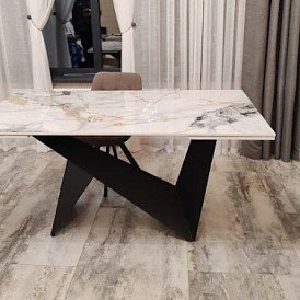 Стол Portofino Black + 4 стула Jess