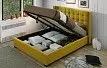 Кровать с подъемным механизмом Vivien 180x200, желтый